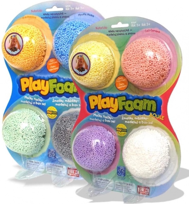 PlayFoam Boule – set de 2 paquetes de plastilina de espuma que no ensucia (8 colores)