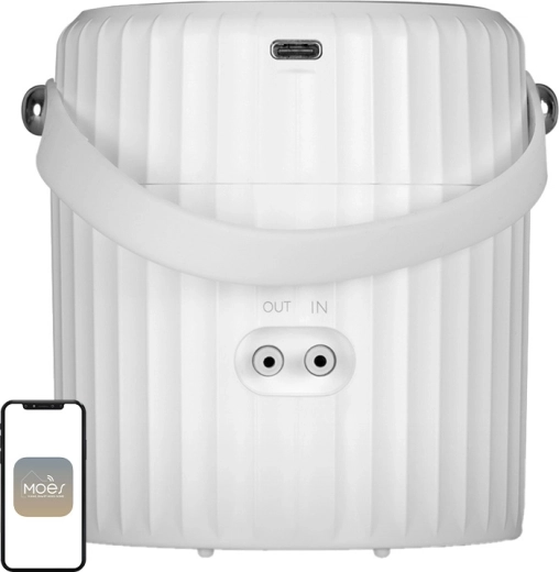 Bomba de riego inteligente Moes con Wi‑Fi (Tuya/Smart Life)