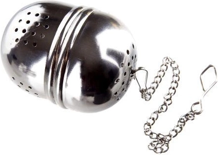 Infusor de té en forma de huevo de acero inoxidable 3,7 cm
