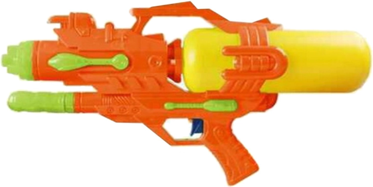 Gran pistola de agua de 45 cm con bomba, naranja - 1 unidad