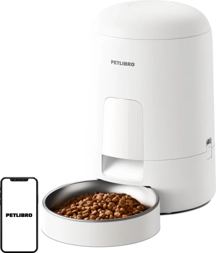 Dispensador automático inteligente de comida para mascotas Petlibro Air, blanco