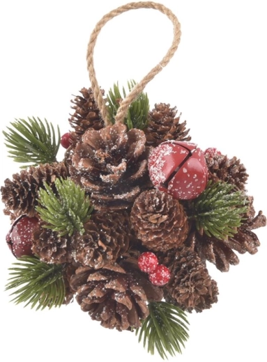 Bola colgante decorativa con forma de piña BELL 12 cm
