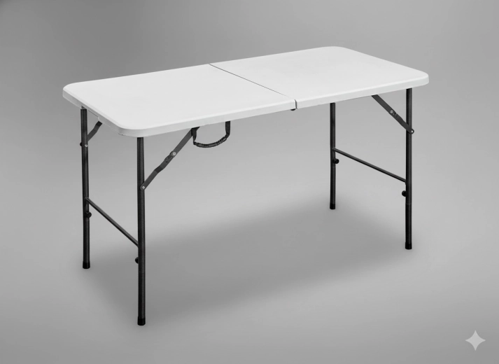 Mesa plegable de camping y catering 120 × 60 × 74 cm