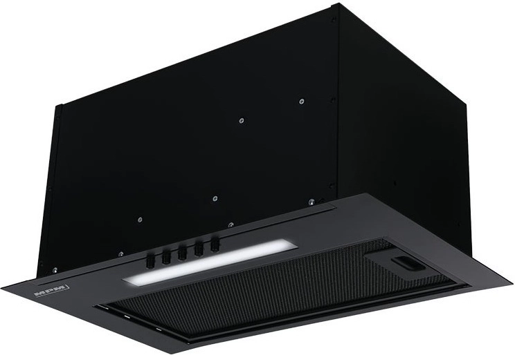 Campana extractora empotrable para armario MPM, negra