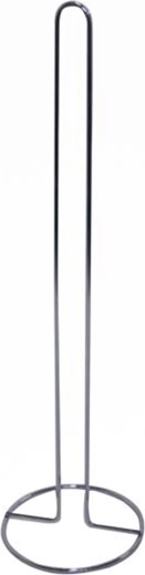 Soporte para papel higiénico de metal cromado 55,7 × 16 cm