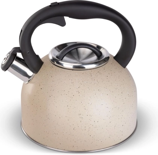 Hervidor de té de acero inoxidable Lamart Dots 3 l color crema