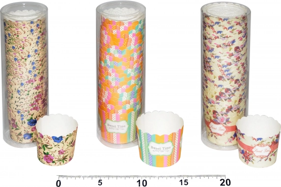 Cápsulas de repostería rígidas de colores 5 cm, 25 uds