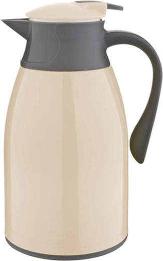 Termo de mesa de plástico TORO 1 l con inserto de vidrio y cierre dosificador