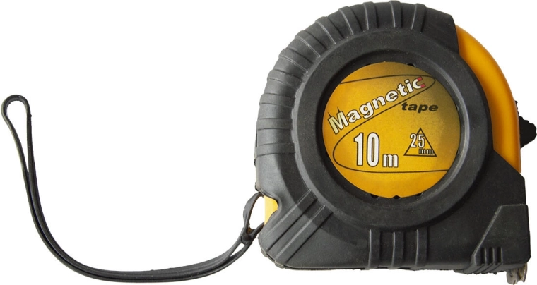 Cinta métrica retráctil MAGNETIC 10 m, ancho de cinta 25 mm