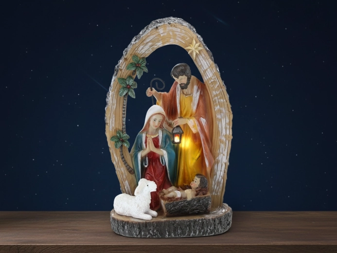 Figura navideña Sagrada Familia 26 cm