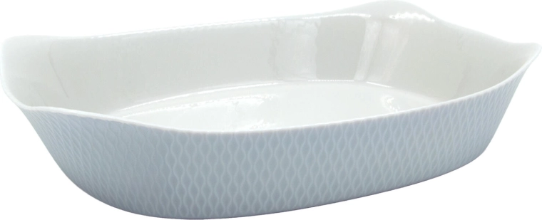Fuente para horno SMART CUISINE Wavy Granit 34 × 25 cm, vidrio, gris