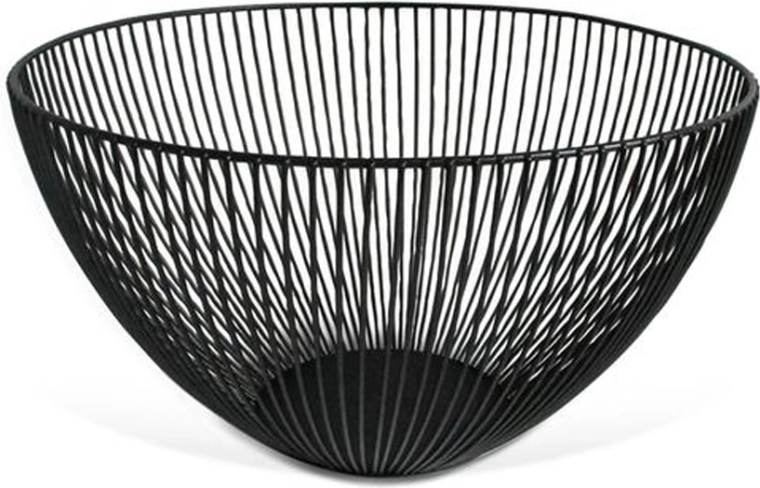 Frutero de alambre Kitchisimo negro 25 cm