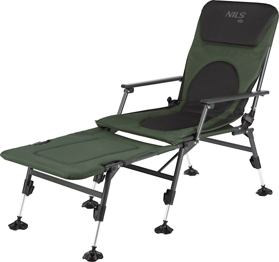 Silla de pesca con reposapiés NILS CAMP NC1802