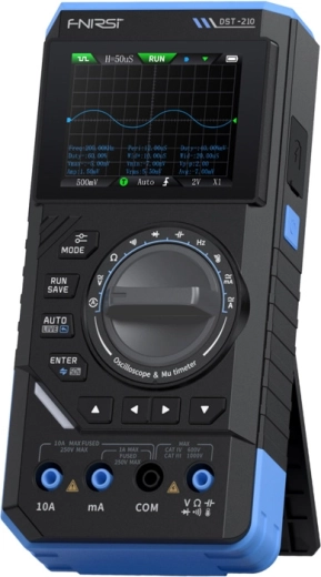 Fnirsi dst-210 multímetro digital portátil 3 en 1 con osciloscopio y generador de señal