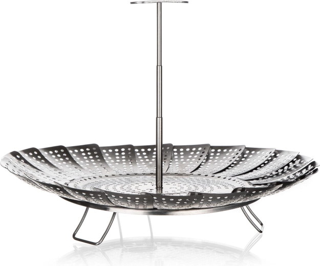 Cesta vaporera plegable de acero inoxidable 23 cm CULINARIA con asa