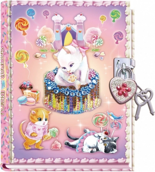 Diario con candado Pecoware - Gatito