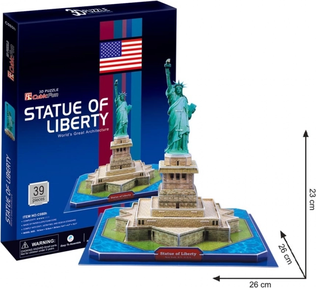 CubicFun puzzle 3D Estatua de la Libertad 39 piezas