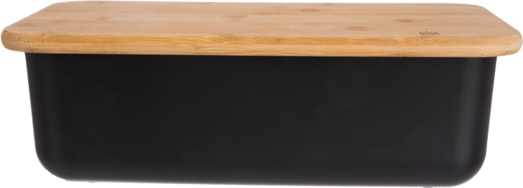 Panera Black con tapa de bambú 40 × 23 × 13 cm