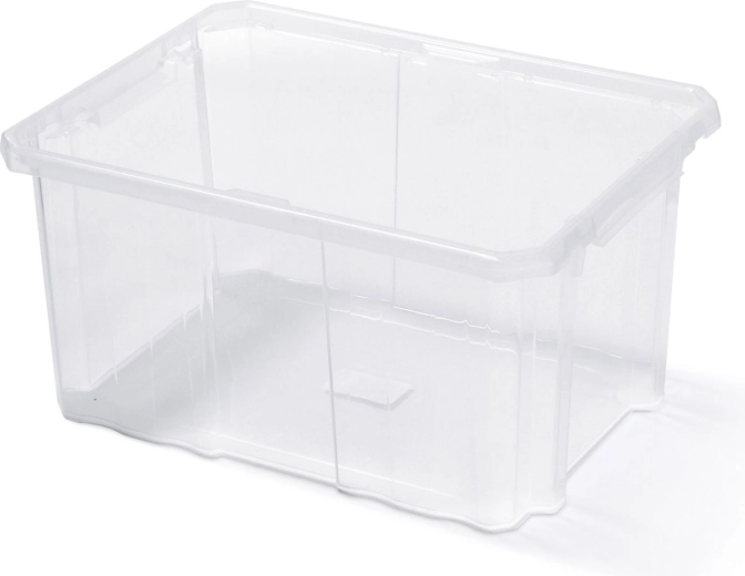 Caja de almacenamiento de plástico Cargobox 400 × 300 × 200, transparente