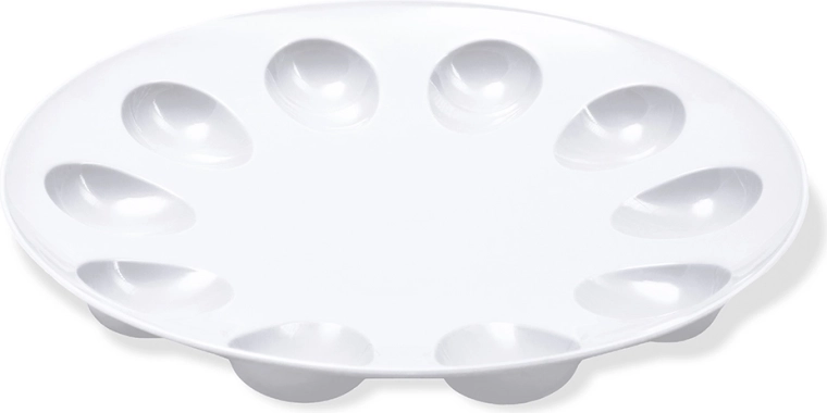 Plato para huevos Bąble 23 cm blanco