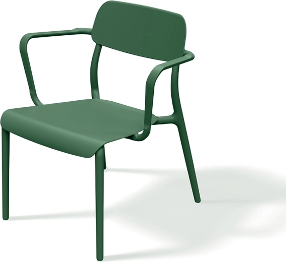 Sillón Ferne Rimo verde oscuro 620 × 625 × 748 mm