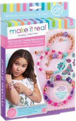 Make It Real set de pulseras y tatuajes temporales – flores
