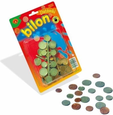 Monedas polacas de zloty de plástico – set educativo