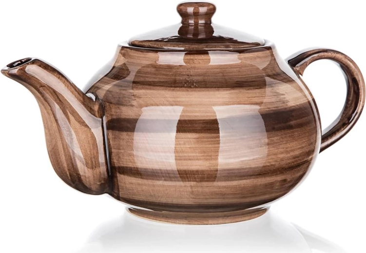 Tetera de cerámica para té 0,9 l PALAS marrón