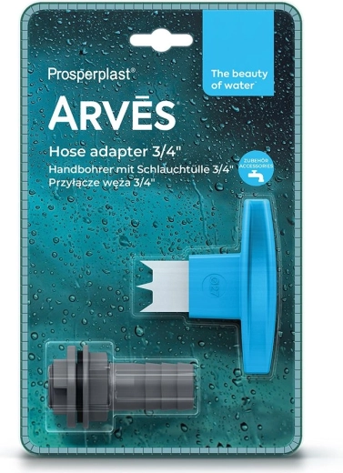 Conector de manguera 3/4" para barriles de agua de lluvia Prosperplast