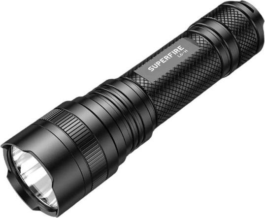 Linterna SUPERFIRE L6‑H 750 lm con USB‑C y 5 modos