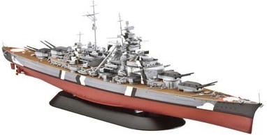 Modelo de plástico del buque de guerra BISMARCK