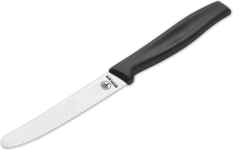 Cuchillo de cocina para sándwiches Böker Manufaktur Solingen 10,5 cm, negro