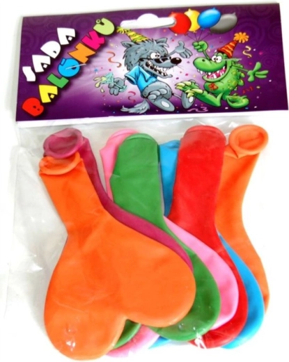 Globos inflables con forma de corazón, 7 piezas