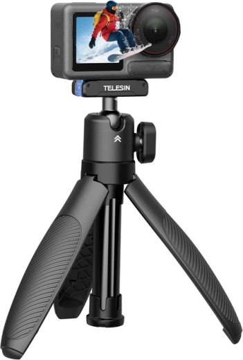 Palo selfie Telesin de liberación rápida con trípode para DJI Osmo Action