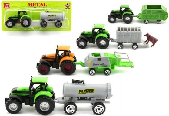 Tractor con remolque para niños