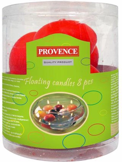 Velas flotantes rojas 8 uds