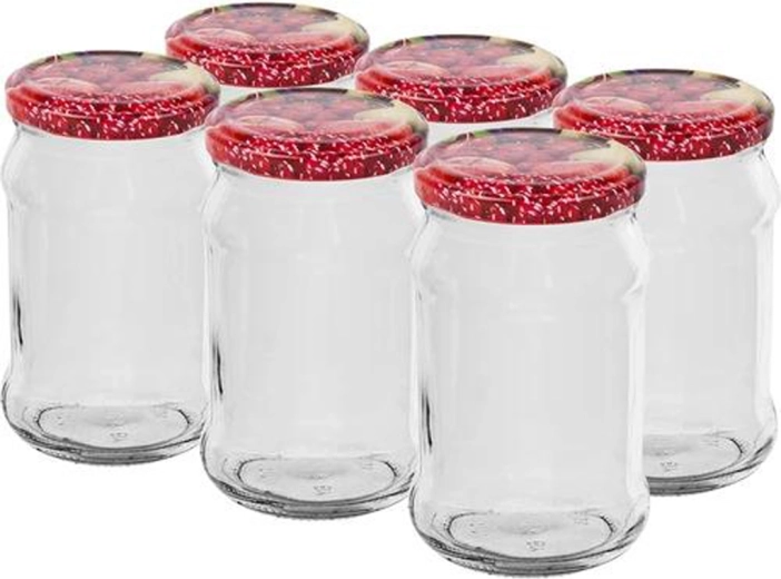 Tarros para conservas con tapa 300 ml, set de 6 unidades