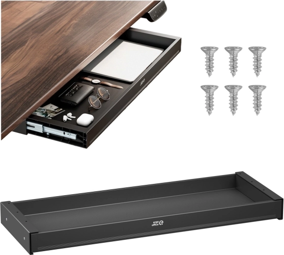 Ergo Office cajón plano bajo escritorio er-302 b - 1 unidad