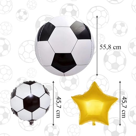 Set de globos de fútbol – 5 uds