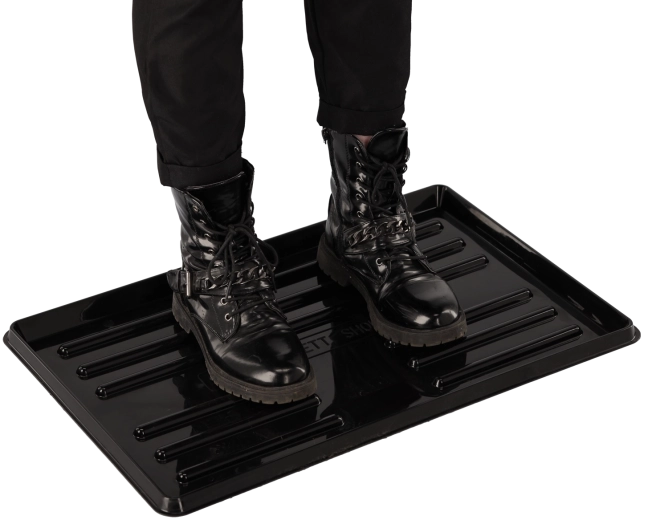 Bandeja escurridora para zapatos 40 × 60 cm negra