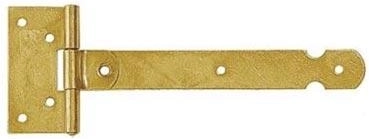 Bisagra para portón 100 × 25 × 1,5 mm, galvanizada en amarillo