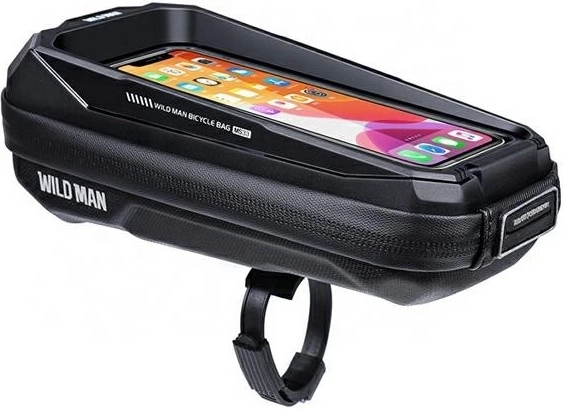 Wildman MS33 bolsa rígida para bicicleta para la potencia con funda para teléfono 0,6 l