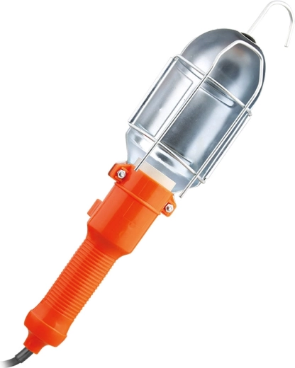 Lámpara de montaje Solight E27 con rejilla metálica, 5 m, naranja