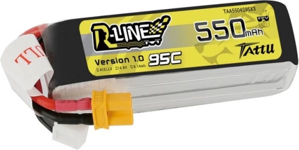Batería Tattu R-Line 550mAh para alto rendimiento