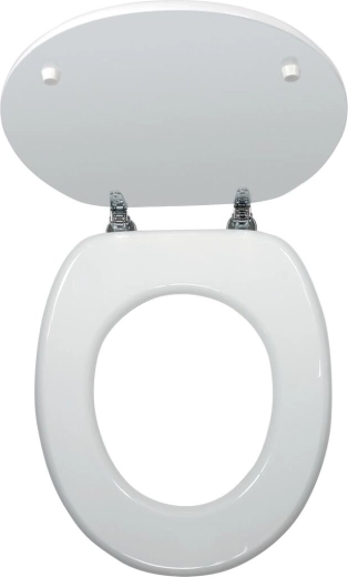 Asiento de WC de MDF en color blanco