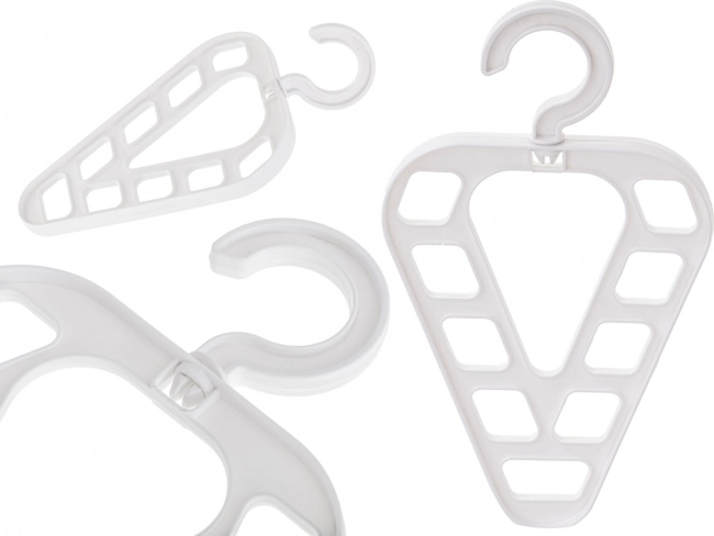 Organizador multifuncional para armario con 9 orificios, blanco