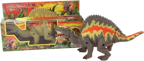 Dinosaurio caminante con luces y sonidos, 33 cm