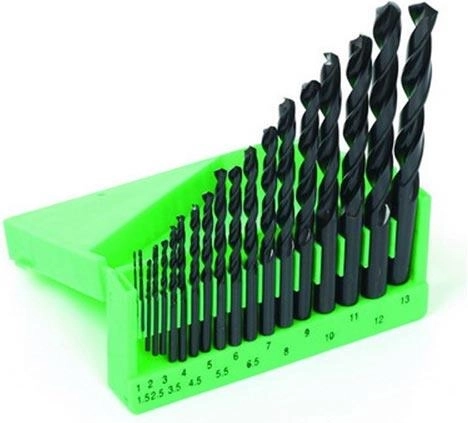 Juego de brocas para metal HSS 1–13 mm, 19 piezas