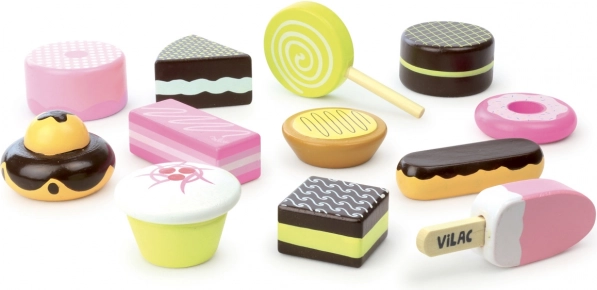 Set de dulces de madera VILAC, 12 uds.