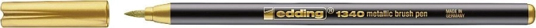 Edding 1340 rotulador de pincel metalizado dorado - 1 pieza